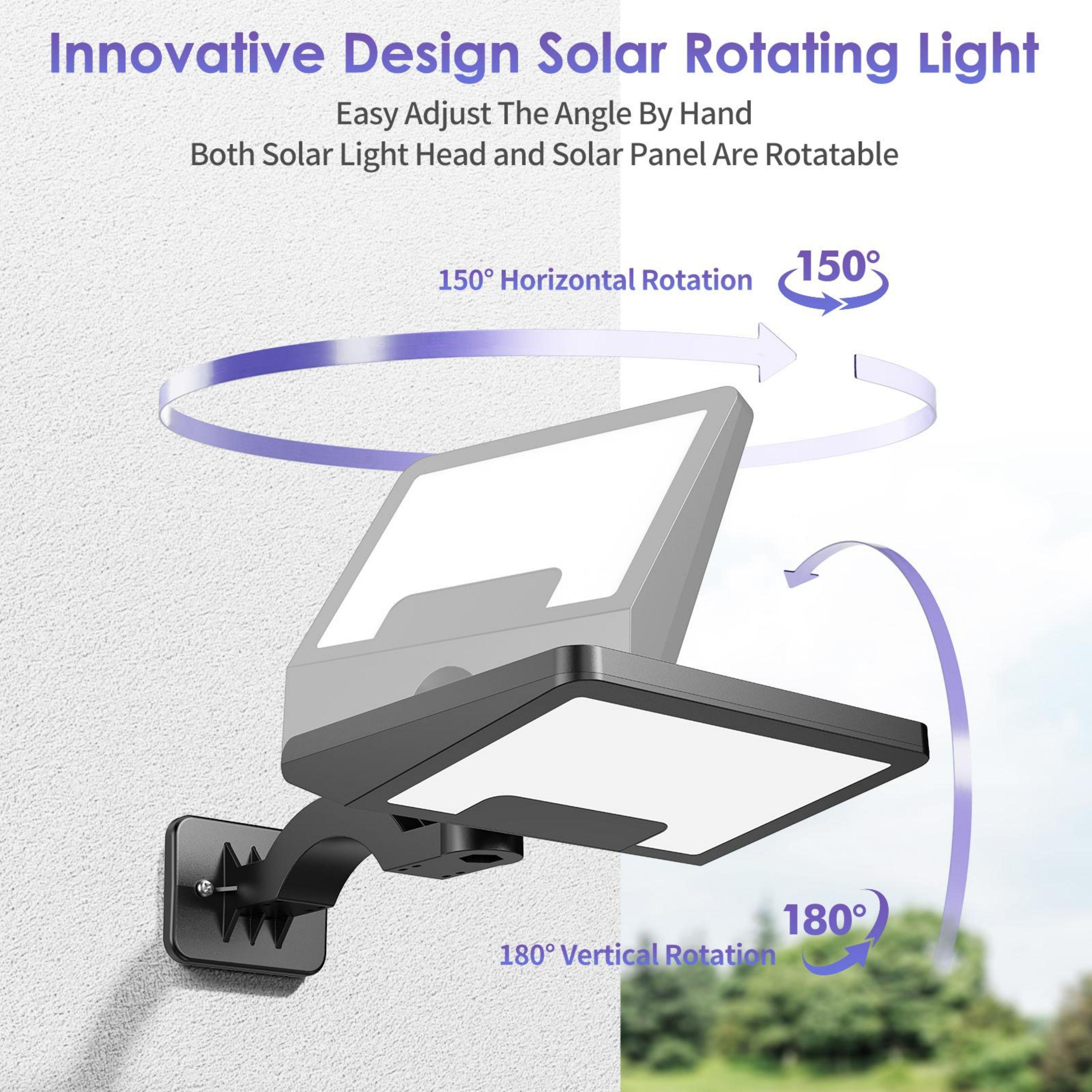 2024 High Lumen Super Bright Split Type Solar Garden Wall Light with 3 Meter Cable for Installation in Stock Fast Deliver