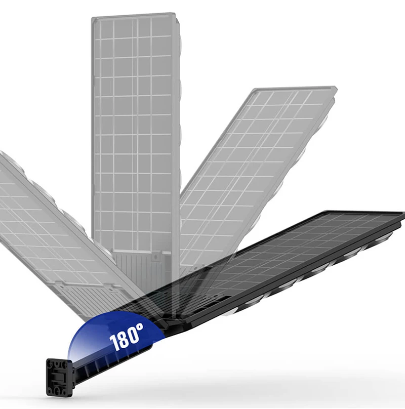 Commercial Grade Outdoor Solar Street Light With Motion Sensor Working Dusk To Down for Yard Parking Lot