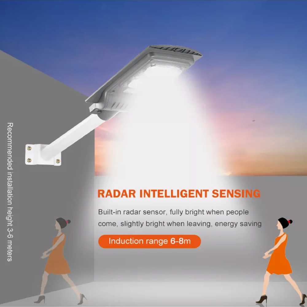 2024 New Design Solar Street Light with Built-in Lithium Battery Pack  600w 1200w Outdoor All In One Solar Powered Led Street Lamp
