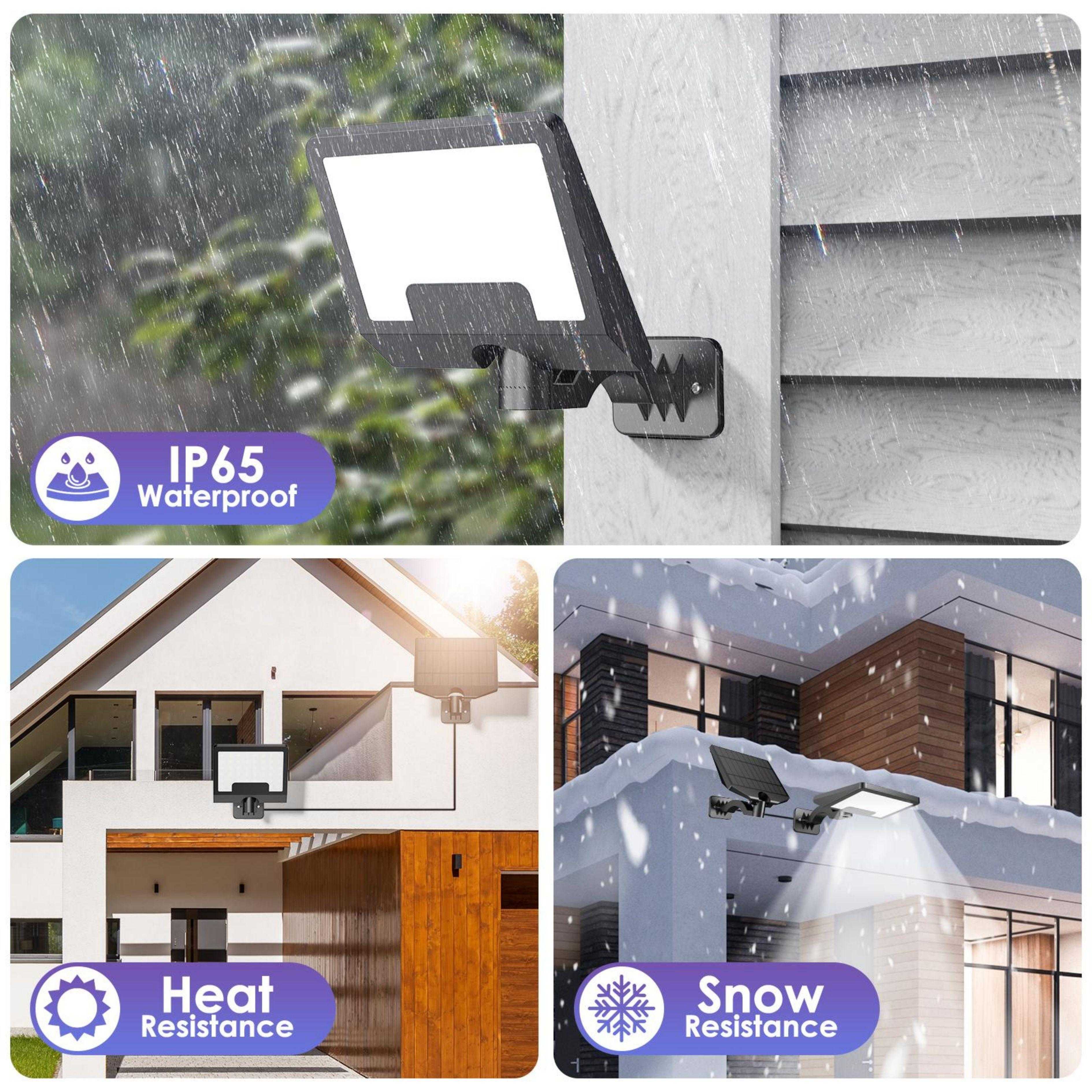 2024 High Lumen Super Bright Split Type Solar Garden Wall Light with 3 Meter Cable for Installation in Stock Fast Deliver
